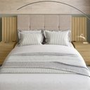 Ver imagem 2 de Cabeceira Estofada Extensível Casal/queen/king com 2 Mesas de Apoio 4 Gavetas Suiça