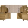 Cabeceira Estofada Extensível Casal/queen/king com 2 Mesas de Apoio 4 Gavetas Suiça - 5