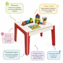 Ver imagem 4 de Mesinha Infantil Madeira Didatica Mesa Vermelha MDF Estudos Lanche Multiuso Quarto Infantil Brinqued