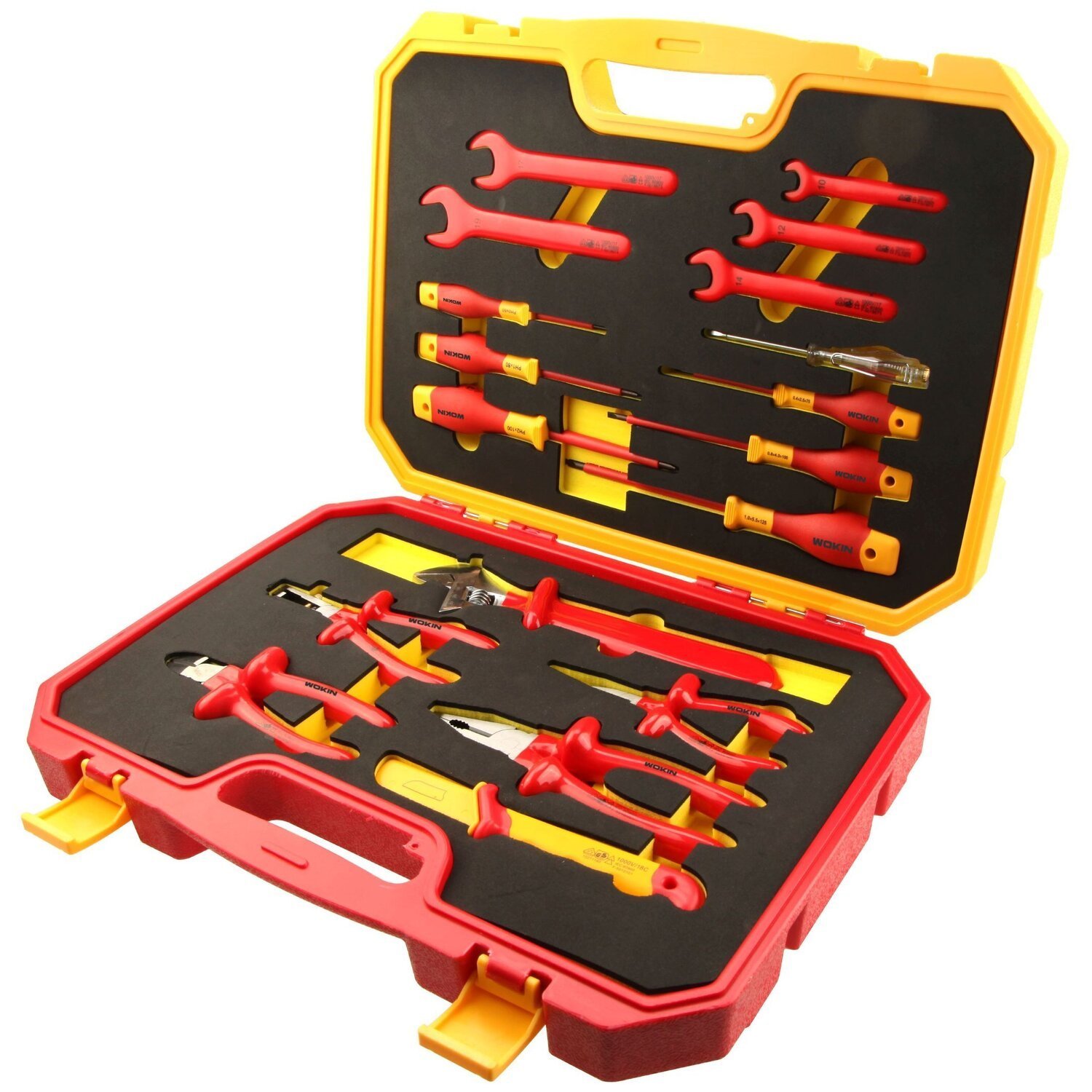 Conjunto de Ferramentas Manuais Isoladas 18 Peças Wokin Tools