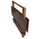 Ver imagem 4 de Mesa Dobrável de Madeira 4 Lugares Retangular MDF 120x70 Imbuia Dkadidecor