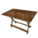 Ver imagem 3 de Mesa Dobrável de Madeira 4 Lugares Retangular MDF 120x70 Imbuia Dkadidecor