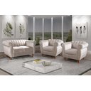Ver imagem 1 de Conjunto Realeza Sofá com Poltronas Chesterfield Decoração