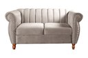 Ver imagem 4 de Conjunto Realeza Sofá com Poltronas Chesterfield Decoração Bege Claro