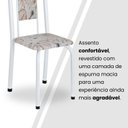 Ver mais imagens de Conjunto de Mesa Retangular 180x75cm Tampo Ardósia Indiana 8 Cadeiras Lavínea Branco/Botanic Bege