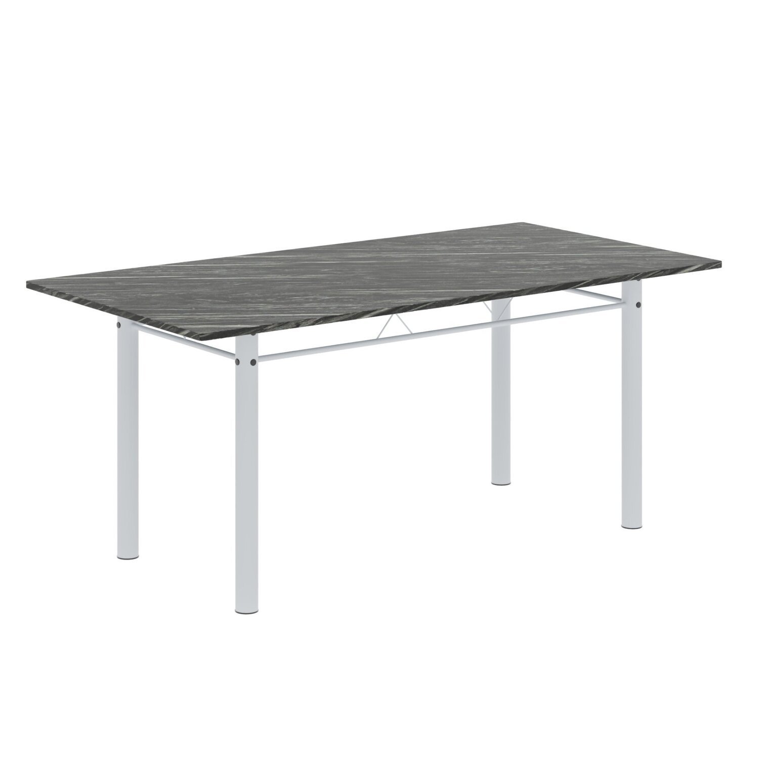 Conjunto de Mesa Retangular 180x75cm Tampo Ardósia Indiana 8 Cadeiras Lavínea - 6