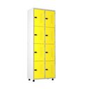 Ver imagem 1 de Armário Roupeiro Aço 8 Portas Academia Guarda Volume Ea702 Amarelo