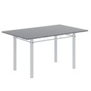 Ver imagem 6 de Conjunto de Mesa Retangular 140x75cm Tampo Granito Ocre 6 Cadeiras Lavínea Branco/Botanic Bege