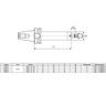 Porta Fresa Facear Modelo Bt30 - 22 - 45 - Mas 403 Bt/ Din 3937 - 2