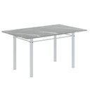 Ver imagem 6 de Conjunto de Mesa Retangular 140x75cm Tampo Granito Topázio 6 Cadeiras Lavínea Branco/Botanic Bege