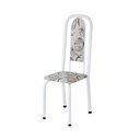 Ver imagem 7 de Conjunto de Mesa Retangular 140x75cm Tampo Granito Topázio 6 Cadeiras Lavínea Branco/Arabesco