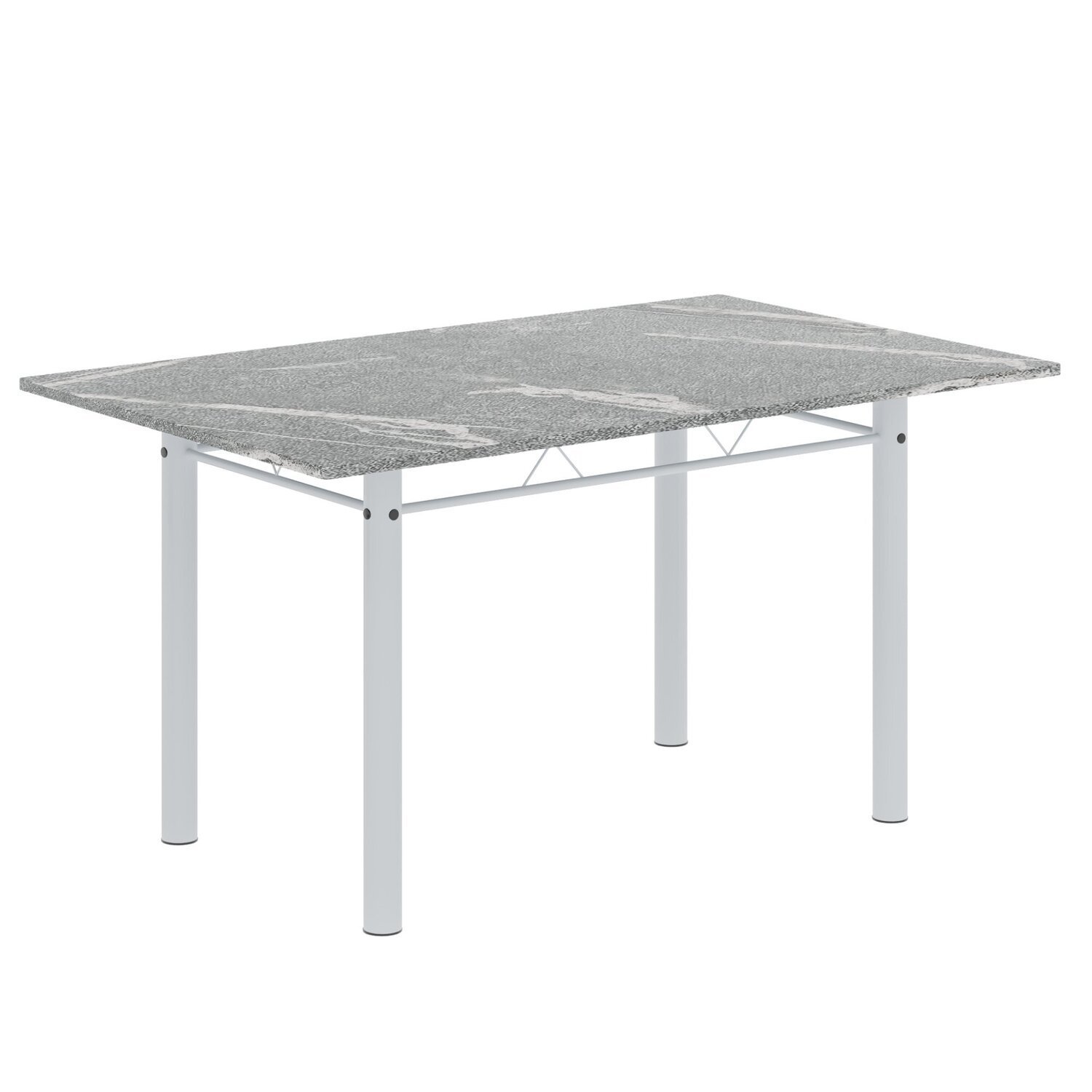 Conjunto de Mesa Retangular 140x75cm Tampo Granito Topázio 6 Cadeiras Lavínea - 6