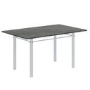 Ver imagem 6 de Conjunto de Mesa Retangular 140x75cm Tampo Ardósia Indiano 6 Cadeiras Lavínea Branco/Preto Floral