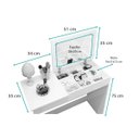 Ver imagem 5 de Penteadeira Paris com Espelho e Porta Objetos para Quarto