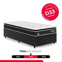 Ver imagem 5 de Cama Box Base Solteiro + Colchão Life D33 Pillow Top 88x188cm - Preto - e-Shop Casa