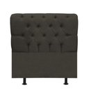 Ver imagem 2 de Cabeceira Estofada Paris 90cm Solteiro para Cama Colchão Box Quarto Linho Marrom - Aurora Line