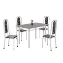 Ver imagem 2 de Conjunto de Mesa Retangular 120x75cm Tampo Granito Ocre 4 Cadeiras Lavínea