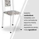 Ver mais imagens de Conjunto de Mesa Retangular 120x75cm Tampo Granito Ocre 4 Cadeiras Lavínea