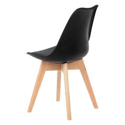 Conjunto Kit 4 Cadeira Sala Jantar Saarinen Design Leda Preto - 7