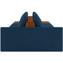 Ver imagem 6 de Sofá Ilha Modular para Sala 232cm com Puff Dublin K01 Veludo Azul Sintético Caramelo - Lyam Decor