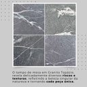 Ver imagem 3 de Conjunto de Mesa Retangular 120x75cm Tampo Granito Topázio 4 Cadeiras Lavínea