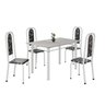 Conjunto de Mesa Retangular 120x75cm Tampo Granito Topázio 4 Cadeiras Lavínea - 2