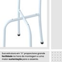 Ver imagem 5 de Conjunto de Mesa Retangular 120x75cm Tampo Ardósia Indiano 4 Cadeiras Lavínea Branco/Botanic Bege