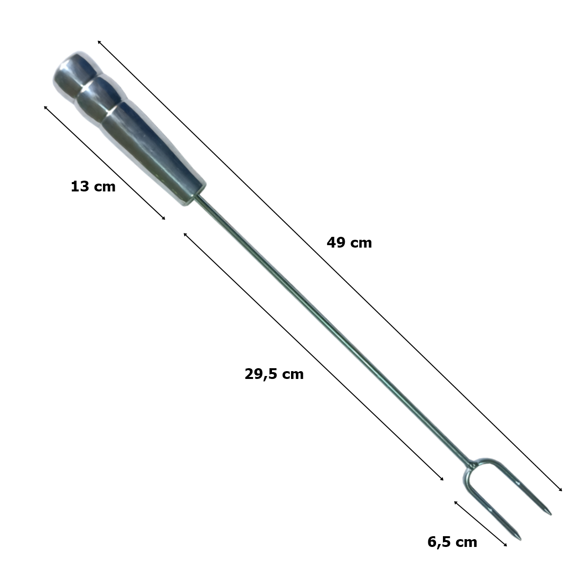 KIT LIMPEZA CHURRASQUEIRA RASTELO + PA E GARFO 49 CM - 6