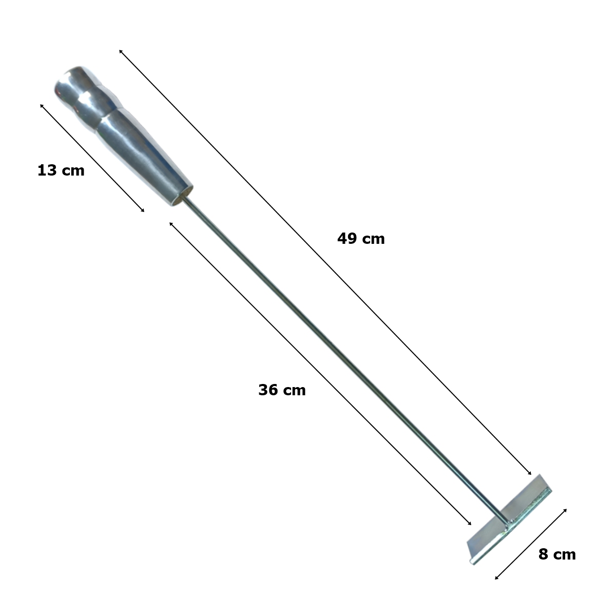 KIT LIMPEZA CHURRASQUEIRA RASTELO + PA E GARFO 49 CM - 5