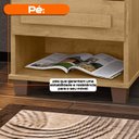Ver imagem 6 de Mesa de Cabeceira Turim com 2 Gavetas e Nichos