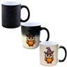 Caneca Mágica Glitter Muda de Cor Y2 Halloween Coruja Bruxa Fofa - 1