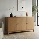 Ver imagem 4 de Aparador Buffet para Sala de Jantar 3 Portas 160cm Madeira Maciça Ethos F06 Freijó - Lyam Decor