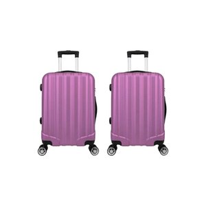Mala De Bordo 2 Peças ABS 4 Rodas XH-A122 Rosa Prizi