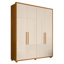 Ver imagem 1 de Guarda Roupa Casal Greco 4 Portas Cinamomo/off White - Madetec