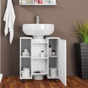 Ver imagem 4 de Kit com 2 Gabinetes de Coluna 1 Porta Pequin Branco