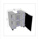 Ver imagem 3 de Kit com 2 Gabinetes de Coluna 1 Porta Pequin Branco
