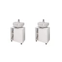 Ver imagem 5 de Kit com 2 Gabinetes de Coluna 1 Porta Pequin Branco