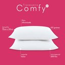 Ver imagem 2 de Kit Travesseiros Comfy Suporte Baixo Fibra Siliconizada 450 Gramas 70cm X 50cm - 2 Unidades - Microp