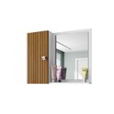 Ver imagem 2 de Kit com 2 Espelheiras para Banheiro 1 Porta 2 Prateleiras Gênova Branco/Ripado
