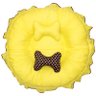 Cama Pet Ninho Redonda Dupla Face Lavável Antialérgico Luxo:bolinha Marrom/amarelo - 9