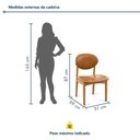 Ver imagem 3 de Conjunto 4 Cadeiras Ravi em Madeira Maciça Tauari e Encosto Orgânico