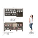 Ver imagem 4 de Cozinha Completa Modulada 4PEÇAS 100%MDF com Aéreo para Micro-Ondas Connect