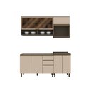 Ver imagem 2 de Cozinha Completa Modulada 4PEÇAS 100%MDF com Aéreo para Micro-Ondas Connect