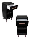 Ver imagem 4 de Balcão Módulo Multifuncional Bancada Mesa Apoio Lateral Ipê Cor:Preto