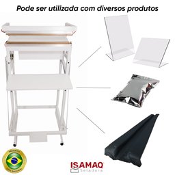 Seladora Pedal para Embalagens Aluminizadas,toldos 40cm Solda Dupla - 3