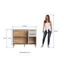 Ver imagem 2 de Balcão de Pia 120cm 3 Portas 2 Gavetas sem Tampo IS1500 Linha Isabelle Delmarco