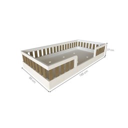 Conjunto Infantil de Cama Montessoriana e Escrivaninha com Regulagem de Altura - 18