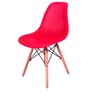 Kit 2 Cadeiras Design Charles Eames Eiffel Furadinha Cor:vermelha - 2