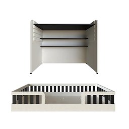 Conjunto Infantil de Cama Montessoriana e Escrivaninha com Regulagem de Altura - 3