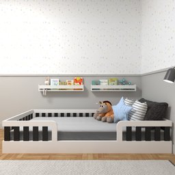 Conjunto Infantil de Cama Montessoriana e Escrivaninha com Regulagem de Altura - 7